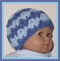 Denim Preemie Hat Premature Baby Boy Jeans Color Sky Blue Beanie Boys Infant  - £6.08 GBP