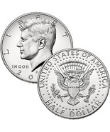 2021 P Kennedy Half Dollar Roll ($10FV ~ 20 Coins) - AU/BU - £15.36 GBP