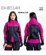 D-E\\41 Women's Biker Hoodie Jacket Spectre Air Tech System V.2 Magenta - $199.00