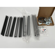Lot of 9 Nielsen Bainbridge Aluminum Frame Kit Pieces Silver  - £23.44 GBP
