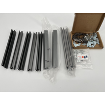 Lot of 9 Nielsen Bainbridge Aluminum Frame Kit Pieces Silver  - £23.25 GBP