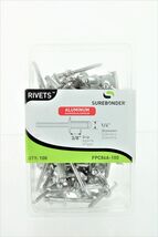 Surebonder FPC86A-100 1/4-inch Aluminum Medium Rivets (100 per Box) - $44.43 CAD