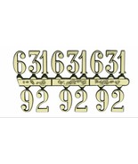 Arabic Gold Clock Numerals - Numbers 3,6,9,12 - Stick On - Choose 6 Sizes!  - £2.31 GBP