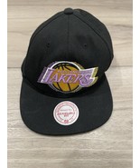 Mitchell &amp; Ness Los Angeles Lakers Core Basic HWC Black Adjustable Snapb... - $19.80