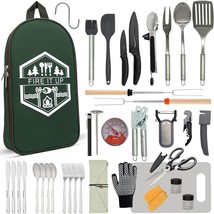 Cooking Utensils For Grilling And Camping - Outdoor Barbecue Grilling Ut... - £51.89 GBP