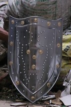 18 Scudo Templare da 18 pollici del cavaliere medievale in acciaio Gurage - £62.52 GBP