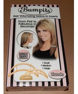 Bumpits Hair Volumizing Leave In Inserts Blonde 3 In Box 21430 Happie Ha... - £5.08 GBP