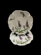 Metlox Potteries Lotus WISTERIA Hand Decorated Dinner Plates USA Set of 2 - $38.61