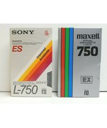  Sony ES Dynamicron Maxell Epitaxial L-750 BETA Video Record Cassette Ta... - £10.10 GBP