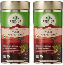 Organic India Tulsi Masala Premium Assam Chai Tea 100g x 2 pack  | Free Shipping - £26.74 GBP