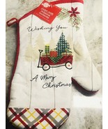 Ship N 24 Hours. New-Christmas Oven Mitt “Wishing  You A Merry Christmas”. - £12.64 GBP