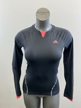 Adidas Women&#39;s Athletic Long Sleeve Shirt Size Medium Gray Long Sleeve F... - £10.11 GBP