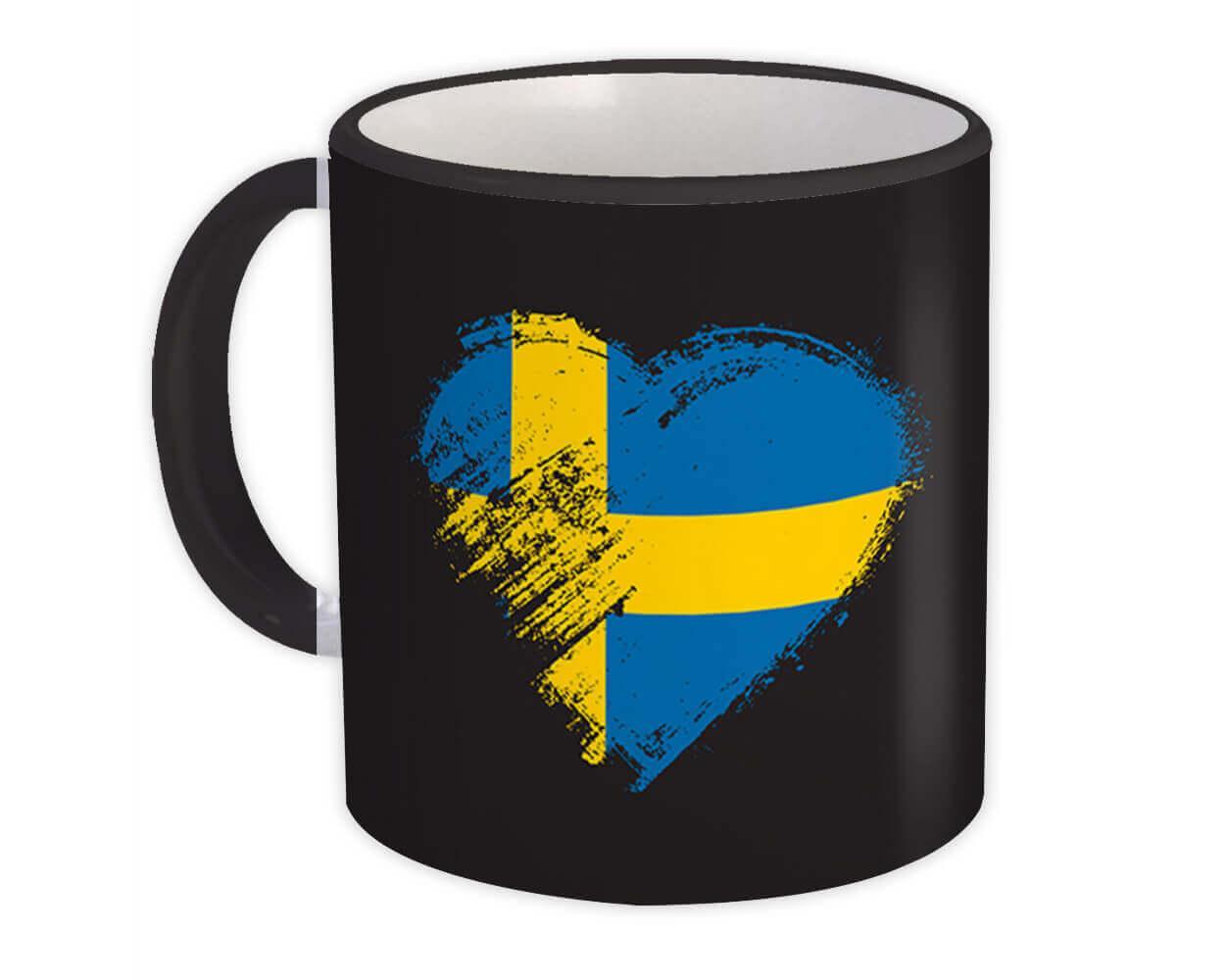 Primary image for Swedish Heart : Gift Mug Sweden Country Expat Flag Patriotic Flags National