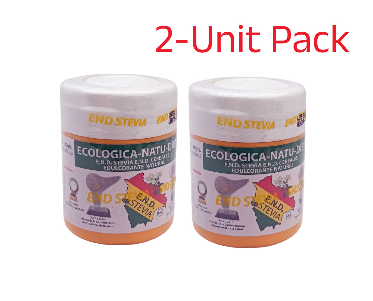 Double Pack of Pure Organic Stevia Rebaudiana: Zero Calorie Natural Sweetener - $44.98
