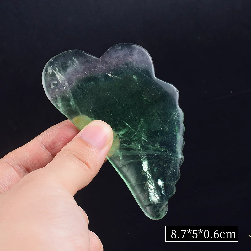 Rite gua sha tool natural stone health care green neck spa acupuncture scraping crystal thumb200