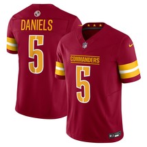 New Jayden Daniels #5 Commanders Stitched Burgundy Red  Football FuseJer... - $49.90
