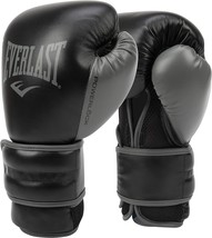 Everlast PowerLock Training Boxing Gloves (Black/Gray) Size 16 oz. (P00002286) - £44.21 GBP