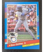 1991 Donruss All-Star Error Card No Dot After Inc) - Ken Griffey Jr - #4... - £3.08 GBP