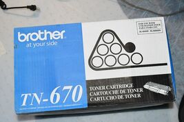 Brother TN670 Black Toner Cartridge - Factory Sealed Box Genuine OEM 516b - $1,396.29 MXN