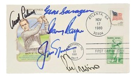 Golf Greats Signé Premier Jour Housse Arnold Palmer Jack Nicklaus &amp; Plus Bas Loa - £537.23 GBP