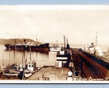 RPPC Ships at Docks Baie-Comeau Quebec Canada UNP Postcard P6 - $7.87