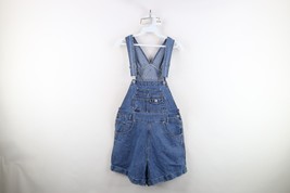 Vintage 90s Streetwear Womens Large Faded Denim Jean Shortalls Overalls ... - $1,380.37 MXN