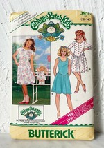 Vintage Butterick Cabbage Patch Kids Girls &amp; Doll Pattern 3916 Size 12-1... - £7.52 GBP