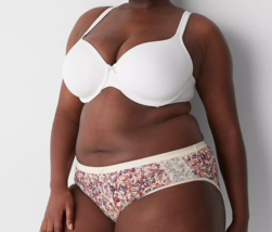 Lane Bryant CACIQUE Cotton HIPSTER Panty Lace FLORAL Lace Trim Plus Sz 2... - $15.03