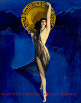 Beautiful Woman Enchantress in Blue Night 8.5x11&quot; Photo Print Armstrong Pinup - £6.39 GBP