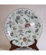 Andrea By Sadek Cake Plate Made In Japan Flowers &amp; White Very Pretty Pla... - $15.45