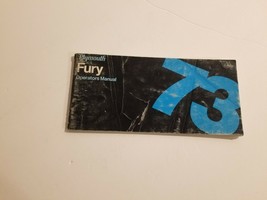 1973 Fury Owner&#39;s Manual - $14.83