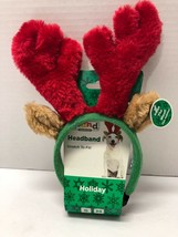 Outward Hound Christmas Reindeer Small Medium Dog Puppy Head Band - £11.86 GBP