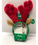 OUTWARD HOUND Christmas Reindeer Small Medium Dog Puppy Head Band - £11.68 GBP