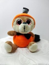 Dan Dee Collectors Racoon Pumpkin Halloween W/Black Tie 6" Plus Toy Animal  - $11.78