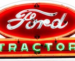 Ford Tractors Neon Image Laser Cut Metal Advertisement Sign (not real neon) - $69.25