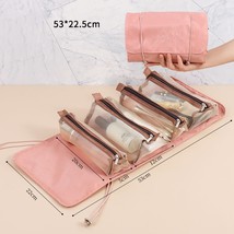 Makeup Bags Detachable 4Pcs in 1 Portable Cosmetic Bag Travel Folding Separable  - £43.02 GBP