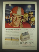 1956 Remington Rollectric Shaver Ad - He shaved his hidden beard - $18.49