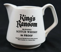 ORIGINAL Vintage 1974 King&#39;s Ransom Scotch Whisky Ceramic Pitcher - $19.79