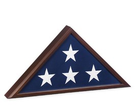 Cherry Veteran Flag Case for 5&#39; X 9.5&#39; Flag, Cremation Urn Available - £128.67 GBP