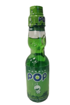 6 Bottles of Marble Pop Ramune Soda Soft Drink Green Apple Flavor 200ml ... - £27.38 GBP