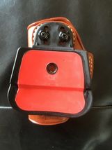 Fits FN 509 9MM 4.0”BBL #1313# Leather Paddle Holster Open Top, R/H, Brown image 5