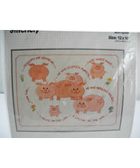 Bucilla Stitchery &quot;Watch Your Weight&quot; Pig Diet Sampler Embroidery Kit-12... - £7.54 GBP