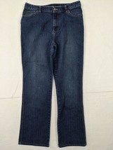 Calvin Klein Womens Jeans Sz 10 Flare Cotton Blend Blue - £10.12 GBP