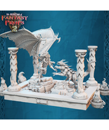 3D Printed STL Miniatures Fantasy Props 2 Museum Battle Statue 28 - 32mm... - $97.11 CAD+