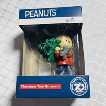 Hallmark Peanuts A Charlie Brown Christmas With Tree Red Box Ornament - £12.68 GBP
