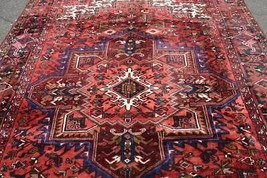 7&#39;7 x 10&#39;6 Vintage Heris Caucasian Handmade Wool Area Rug Oriental Carpet 8 x 11 - £1,955.42 GBP