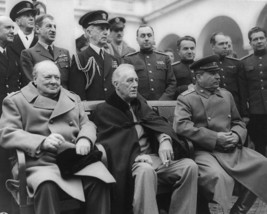 President Franklin Roosevelt with Churchill and Stalin at Yalta Photo Print - $8.81+