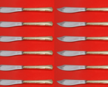 Greenbrier by Gorham Sterling Silver Fish Knife Custom Set 12 pcs 8 1/4&quot; - £648.75 GBP