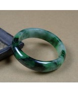 Certified Natural translucent Floating flowers Emerald Bracelets 55 mm &quot;... - £159.27 GBP