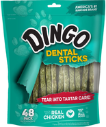 Dingo Tartar and Breath Dental Sticks for All Dogs, 48-Count - £10.42 GBP